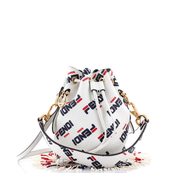 Fendi Mania Logo Mon Tresor Bucket Bag #165794F87B - Picture 3 of 7